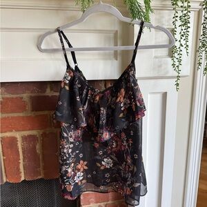 Mystree Ruffled Floral Camisole